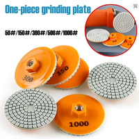 Disque de ponçage à sec 80 mm, filetage M10, tampons de polissage diamantés, disque de polissage pour carrelage céramique, pierre, marbre, granit