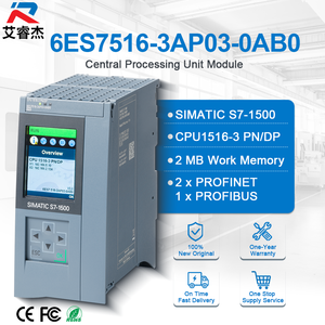 ซีพียู PLC รุ่นใหม่แท้ SIMATIC S7-1500 คอนโทรลเลอร์ขั้นสูง 6ES7516-3AP03-0AB0 CPU 1516-3 PN/DP หน่วยประมวลผลกลาง 7516-3ap03-0ab0 - Product Image 1