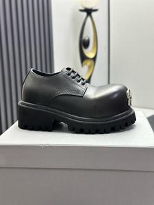 Chaussures en cuir pour hommes, à semelle épaisse, confortables, respirantes, à lacets, tendance, décontractées et habillées, en stock - Product Image 3