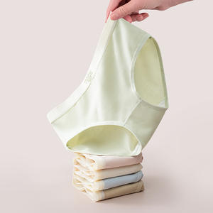 Ropa Interior Hipster Antibacteriana de Algodón Puro para Mujer, Cintura Media, Transpirable, para Uso Diario, Venta al Por Mayor - Product Image 1