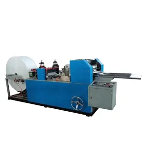 Automatische Portemonnee Pocket Tissue Embossing Folding Papier Zakdoek Making Machine