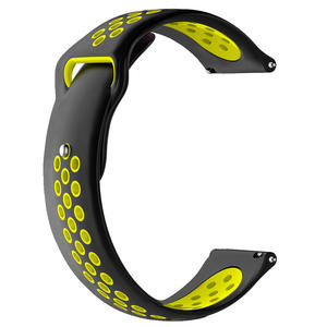 <span class=keywords><strong>Bracelet</strong></span> de montre double couleur 20 22mm pour Samsung pour Galaxy Active 2 Garmin <span class=keywords><strong>Vivoactive</strong></span> <span class=keywords><strong>3</strong></span> 4 <span class=keywords><strong>Bracelet</strong></span> de poignet en caoutchouc durable - Product Image 3