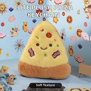 พวงกุญแจตุ๊กตาขนมปังและพิซซ่าการ์ตูนนุ่มนิ่มน่ารัก CHENXI ของขวัญวันเกิดสำหรับกระเป๋าเป้ - Product Image 2