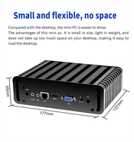 Nouveau Mini PC Industriel Fanless Sharerdp avec Processeur Intel Core i3, i5, i7 de 10e Génération (10110U, 7287U, 8350U) et Double Réseau Intégré