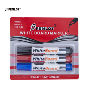 Rotulador borrable seco para escuela/oficina con logotipo personalizado más vendido, rotulador de pizarra blanca, 3 colores, plástico Material borrable, tinta negra y roja - Product Image 3