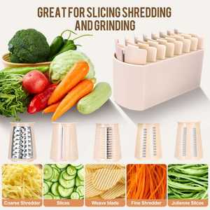 Multi-Function Manual Stainless Steel <b>Vegetable</b> <b>Cutter</b> with Easy Clean Design Hand Roller Kitchen Tool PP Plastic Construction - Product Image 3