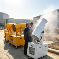 Canon à brouillard industriel pour le contrôle de la poussière dans les mines et la construction, pulvérisateur d'eau haute pression, brumisateur mobile portable