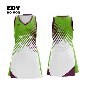 Nuevo Diseño de Uniformes de Netball Personalizados para Niñas, Vestido Ajustado de Netball, Uniforme de Moda de Poliéster Transpirable - Product Image 3