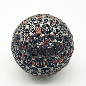 <span class=keywords><strong>D100</strong></span>ลูกเต๋าโลหะแบบกำหนดเองสำหรับดันเจี้ยนและมังกร (DND) RPG Ball ROLL tabletop polyhedral - Product Image 4