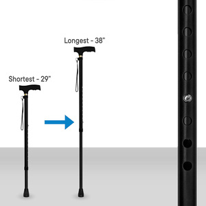 Pieghevole telescopico leggero bastone da passeggio esterno portatile per gli anziani nuovo prodotto personalizzato buon prezzo bastone telescopio - Product Image 1
