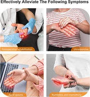 Gants robotisés de rééducation pour la récupération de l'hémiplégie post-AVC, dispositif d'exercice des doigts pour les patients atteints d'arthrite et intensité réglable