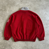 Veste mi-zippée personnalisée pour homme, style streetwear, sweat-shirt en polaire d'hiver à col montant, OEM