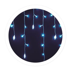 Cortina LED de 2.3m con estrellas, alimentación USB, 8 funciones, ideal para decorar eventos y crear ambientes acogedores. - Product Image 1