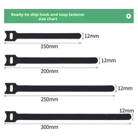 Attaches-câbles auto-adhésifs en polyester de 15 cm pour vêtements, fournis directement par l'usine ; Vente en gros en stock