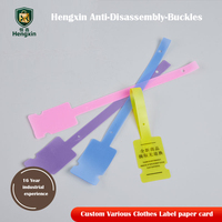 Étiquettes de sécurité réutilisables imperméables pour la vente au détail, anti-effraction, anti-vol, boucle en carton rigide pour vêtements, chaussures, chaussettes