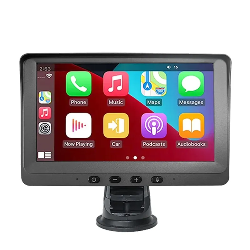 New Arrival P704 7 inch Wireless CarPlay Car Navigator WiFi Smart Dual Camera Driving Recorder