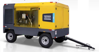 Nouveau compresseur d'air diesel tractable haute pression Atlas Copco V1200 Stage III 36,8-34 m3/min 217-363 PSI pour le forage de puits d'eau
