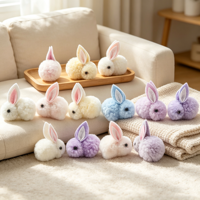 Pendentif Lapin en Peluche Personnalisé, Adorable Poupée Lapin Rembourrée, Porte-clés en Peluche Animalet en Tissu Coton Doux, Cadeau Promotionnel OEM ODM