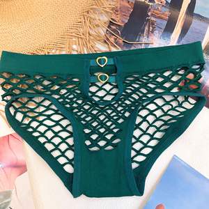 Calcinhas de Algodão com Tela Plus Size em Drop Shipping, Lingerie Sexy Transparente Feminina - Product Image 4