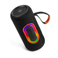 Haut-parleurs Bluetooth sans fil OEM, son basse fréquence, lumière LED colorée, design avec cordon, étanchéité IPX6, entrée USB/AUX, utilisation à domicile et en extérieur pour les fêtes