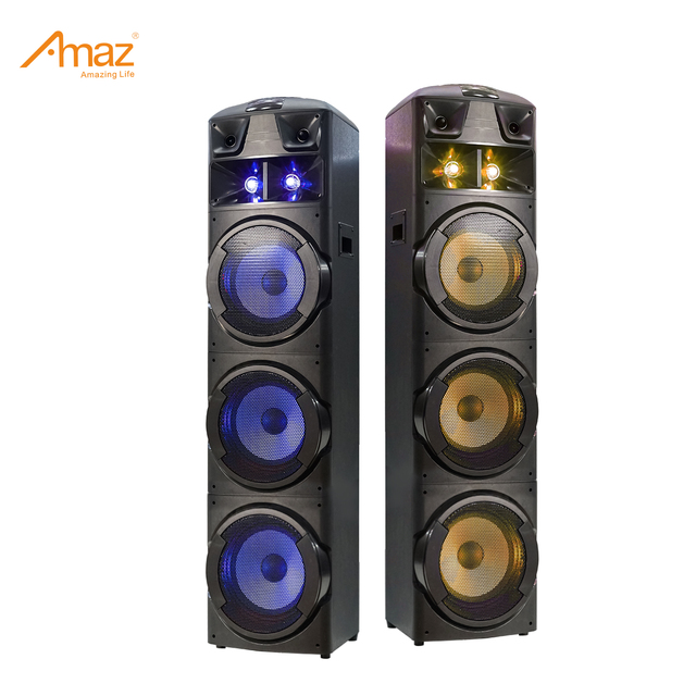 3*10inch Subwoofer Tower Stage Speaker with Wooden Cabinet and Strong Power Super Bass