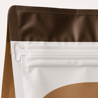 Fournisseur d'emballages à faible MOQ : Sachets d'emballage de café avec valve, pochettes verticales pour grains de café 250g 500g 1000g