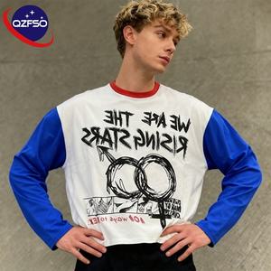 เสื้อยืดแขนยาวสำหรับผู้ชายพิมพ์ลายดิจิตอลเสื้อยืดแขนยาวสองชั้นโอเวอร์ไซส์ออกแบบได้ตามที่ต้องการ - Product Image 1