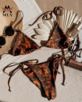 Maillot de bain Triangle avec nœud, String, Bikini, Style String, costumes de bain, Offre Spéciale