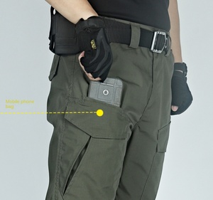 Pantalon tactique multi-poches de grande taille pour agents de sécurité urbains, noir, kaki, vert, coyote brun, DFP0308 - Product Image 3