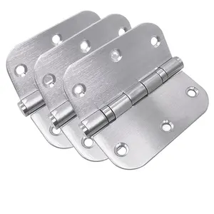 Hardware butt stainless steel 2 ball bearing french folding wooden door hinges