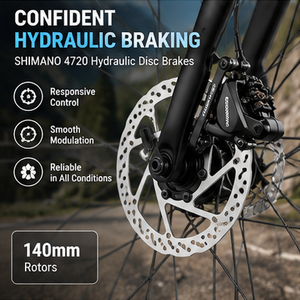 Vélo de route en aluminium léger 700c avec fourche en carbone et transmission à 20 vitesses pour l'entraînement cycliste, frein à disque hydraulique - Product Image 3