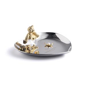 Europe Metal Jewelry <b>Dish</b> Trinket <b>Dish</b> <b>Ring</b> Necklace Small Decorative Plate Jewelry Tray - Product Image 6