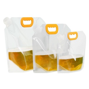 Pochettes à bec verseur pour emballage de bière et vodka 1L 2L 3L 5L, résistantes à l'humidité, avec impression hélio, épaissies, pour stockage de céréales, transparentes - Product Image 3
