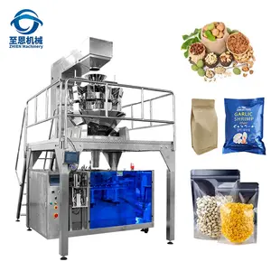 Mezcla de nueces y frutas secas de almendras vertical automática doypack máquina de envasado de Tailandia