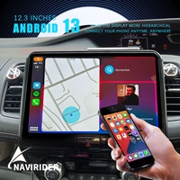 Reproductor Multimedia para Auto de 12.3 Pulgadas con GPS, Navegación, 2DIN, Carplay, DSP, Pantalla Táctil, WiFi Integrado, Android OLED para Serena C27