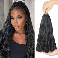 Extensions de cheveux 100 % naturels vierges non traités, bouclés à la française, invisibles, sans nœuds, pré-bouclées, effet plume, pour femmes