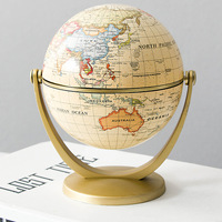 Globo Terráqueo de Plástico de Alta Calidad, Estilo Europeo, Adorno de Escritorio para la Enseñanza de Geografía, Venta al por Mayor