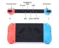 X50 Console de jeu portable de style rétro HD de 5.1 pouces avec mémoire de 64 Go Communication Wi-Fi Sortie TV Lecteur de jeux d'enfance unique
