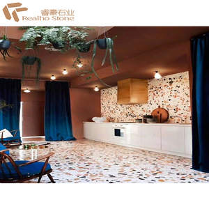 <span class=keywords><strong>Azulejos</strong></span> de pared terrazo con copos de vidrio coloridos - Product Image 5