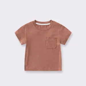 Camisetas de bambú orgánico para bebés, camiseta personalizada para niños pequeños, camisetas de colores neutros, camiseta para bebés, ropa para bebés, camisetas para recién nacidos