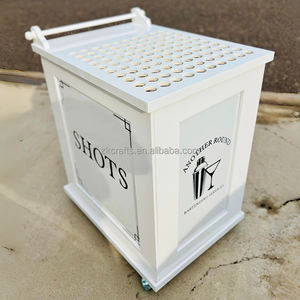 <span class=keywords><strong>Chariot</strong></span> à cocktails ZKAI personnalisé pour fêtes, <span class=keywords><strong>bar</strong></span> mobile à vin et spiritueux avec éclairage LED RGB, <span class=keywords><strong>chariot</strong></span> à bonbons pour mariages et événements - Product Image 4