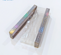 Boîte d'emballage pour extensions de cheveux en plastique transparent, personnalisable OEM/ODM, avec cadre en papier imprimé couleur, pour tissages et perruques, idéale comme coffret cadeau.
