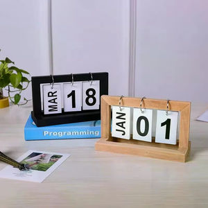 Calendario Perpetuo de Madera Estilo Nórdico INS, con Indicador de Mes y Fecha, Organizador de Escritorio, Planificador Diario, Decoración para Oficina y Hogar, Accesorios para Fotos - Product Image 2