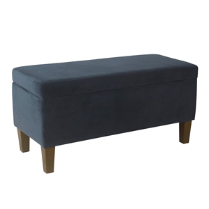 European Style Fabric Upholstery Modern Wood Storage Ottoman for <b>Bedroom</b> Furniture Nordic Storage <b>Stool</b> - Product Image 1