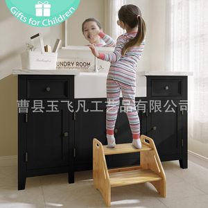 Taburete de madera para niños, multifuncional, para inodoro, con reposapiés, para mayores de 4 años - Product Image 1