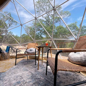 Les tentes géodésiques de Glamping de 5 M imperméabilisent le dôme d'igloo avec extérieur - Product Image 3