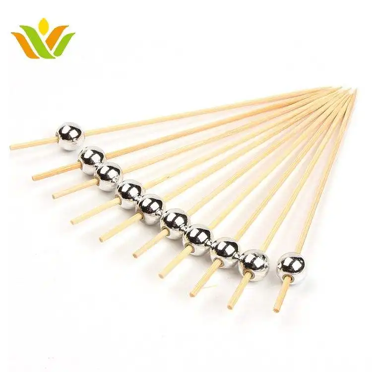 Chinese disposable bamboo stick decorative skewers food grade