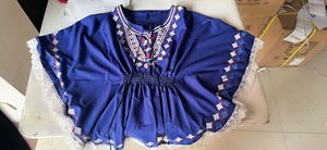 2025 abbigliamento da <span class=keywords><strong>donna</strong></span> <span class=keywords><strong>oversize</strong></span> camicette estive nuovo Design senso retrò dimagrante di media lunghezza Top largo - Product Image 6