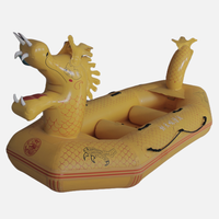 Jouet gonflable pour sports nautiques bateau dragon flottant gonflable bateau dragon gonflable chinois