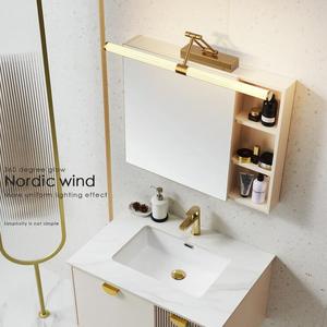 Lámpara de pared de luz de <span class=keywords><strong>espejo</strong></span> <span class=keywords><strong>LED</strong></span> ajustable para baño, Hotel, casa, restaurante, Villa, centro comercial, inodoro, hierro, decoración de galería de imágenes iluminada - Product Image 4